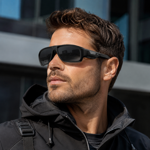 Camera Sunglasses 4K HD Video Glasses Black